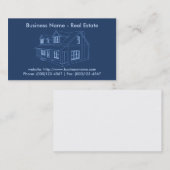 Real Anwesen Business Card: Hauskonzept Visitenkarte (Vorne/Hinten)