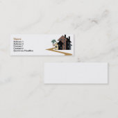 Real Anwesen Business Card Mini Visitenkarte (Vorne/Hinten)
