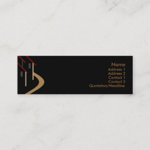 Real Anwesen Business Card Mini Visitenkarte