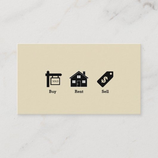 Real Anwesen Business Card Visitenkarte (Vorderseite)