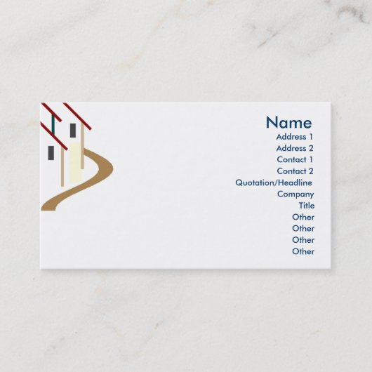 Real Anwesen Business Card Visitenkarte (Vorderseite)