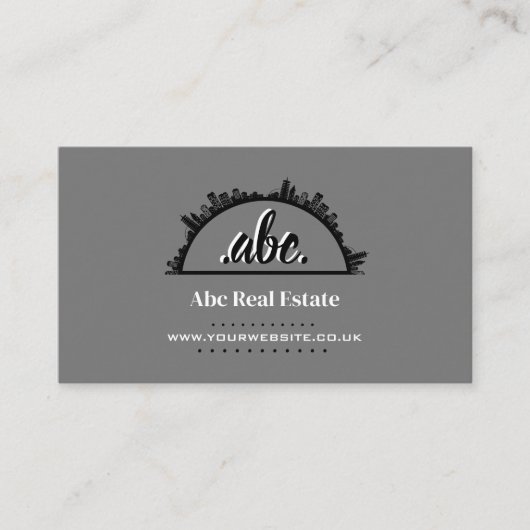 Real Anwesen Business Card Visitenkarte (Vorderseite)