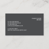 Real Anwesen Business Card Visitenkarte (Rückseite)