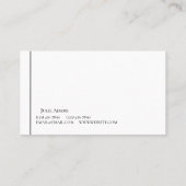 Real Anwesen Business Card Visitenkarte (Rückseite)