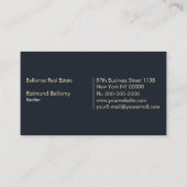 Real Anwesen Business Card Visitenkarte (Rückseite)