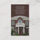 Real Anwesen Business Card Visitenkarte (Rückseite)