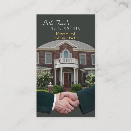 Real Anwesen Business Card Visitenkarte (Vorderseite)