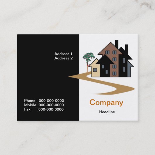Real Anwesen Business Card Visitenkarte (Vorderseite)