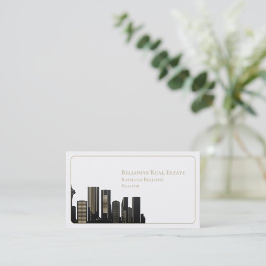 Real Anwesen Business Card Visitenkarte (Stehend Vorderseite)