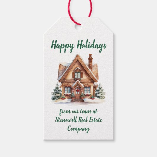 Real Anwesen Business Party Personalisiert Geschenkanhänger (Vorderseite)