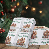 Real Anwesen Business Weihnachten Personalisiert Geschenkpapier