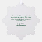 Real Anwesen Business Weihnachten Personalisiert Ornament Karte (Rückseite)