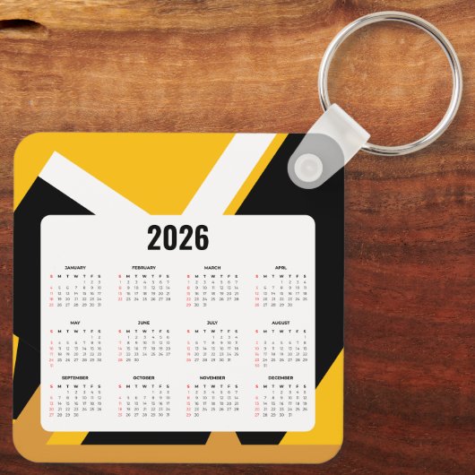 Real Anwesen Calendar Schlüsselanhänger 2026 | Sch (Rückseite)
