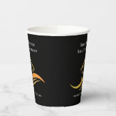 Real Anwesen Chic Black Gold Custom Open House Pappbecher (Links)