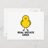 Real Anwesen Chick Postkarte (Vorne/Hinten)