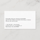 Real Anwesen City Skyline | Agent Visitenkarte (Rückseite)