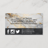 Real Anwesen City Skyline | Marmor Visitenkarte (Rückseite)