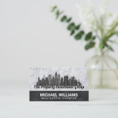 Real Anwesen City Skyline Visitenkarte (Stehend Vorderseite)