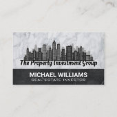 Real Anwesen City Skyline Visitenkarte (Vorderseite)