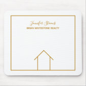 Real Anwesen Company Chic Gold Personalisiert Real Mousepad (Vorne)