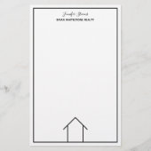 Real Anwesen Company Einfach, kundenspezifisch Briefpapier (Vorderseite)