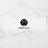 Real Anwesen Company Fügen Sie Ihr Logo einfach hi Wasserflaschenetikett (Einzelnes Label)