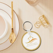 Real Anwesen Company Gold House Custom Realtor Schlüsselanhänger