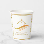 Real Anwesen Company Gold Open House individuell a Pappbecher (Vorderseite)