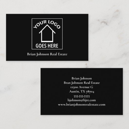 Real Anwesen Company hinzufügen Sie Ihre Logokombi Visitenkarte (Vorne/Hinten)