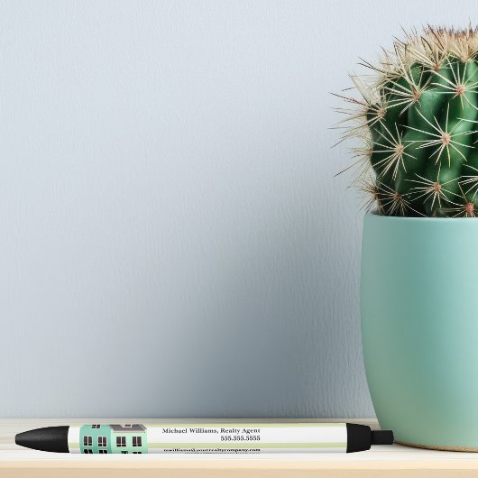 Real Anwesen Company House Modernes grünes Strickh Kugelschreiber