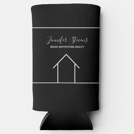 Real Anwesen Company Marketing Custom Realtor Blac Selters Dosenkühler (Vorderseite)