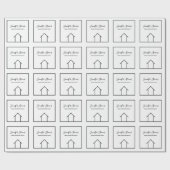 Real Anwesen Company Moderner Personalisierter Imm Geschenkpapier (Flach)