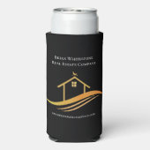 Real Anwesen Company Open House Custom Marketing Selters Dosenkühler (Seltzer Rückseite)