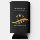 Real Anwesen Company Open House Custom Marketing Selters Dosenkühler (Rückseite)