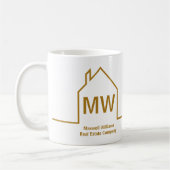 Real Anwesen Company Personalisiert Chic Gold Real Kaffeetasse (Links)