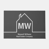 Real Anwesen Company Personalisiert Gray Realtor Fußmatte (Vorderseite)