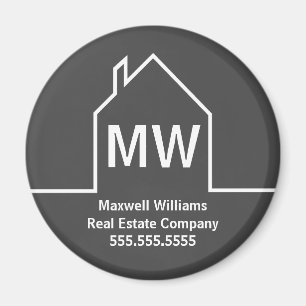 Real Anwesen Company Personalisiert Gray Realtor Magnet