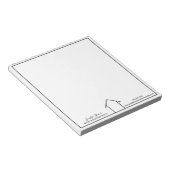 Real Anwesen Company Simple Personalisiert Realtor Notizblock (angewinkelt)