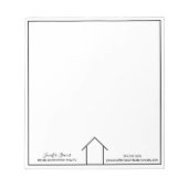 Real Anwesen Company Simple Personalisiert Realtor Notizblock (Vorderseite)