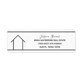 Real Anwesen Company Simple Realtor Rücksendeadres (Vorne)