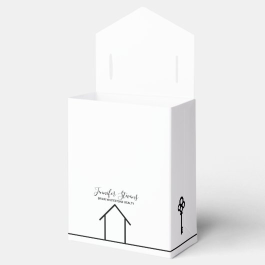 Real Anwesen Company White New Zuhause Gratulation Geschenkschachtel (Geöffnet)