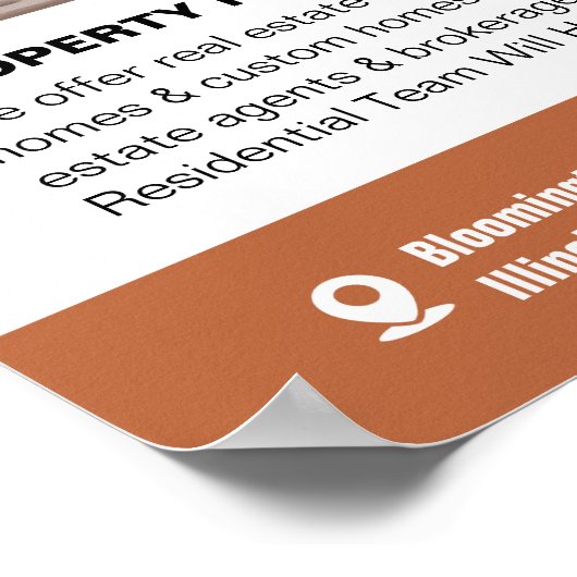 Real Anwesen Custom Poster (Ecke)