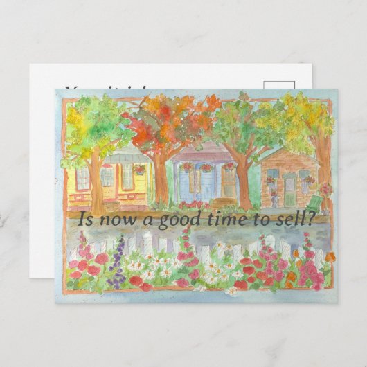 Real Anwesen, das Zuhause Marketing Mailer verkauf Postkarte (Vorne/Hinten)