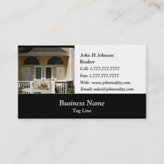 Real Anwesen Deluxe Business Card Visitenkarte (Vorderseite)
