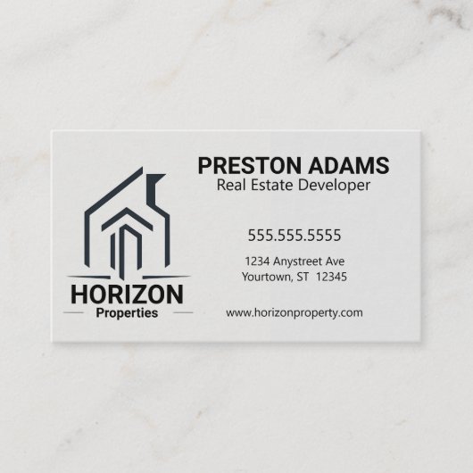 Real Anwesen Developers Property Developers Visitenkarte (Vorderseite)