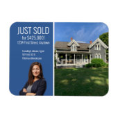 Real Anwesen Direct Mail Modern Blue Magnet (Horizontal)