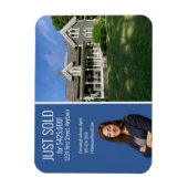 Real Anwesen Direct Mail Modern Blue Magnet (Vertikal)