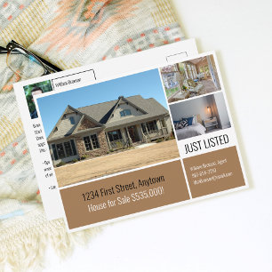 Real Anwesen Directmailing Suntan Beige Postkarte