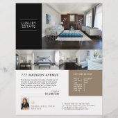 Real Anwesen Feature Sheet Eleganter benutzerdefin (Rückseite)