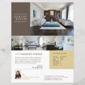 Real Anwesen Feature Sheet Eleganter benutzerdefin (Rückseite)